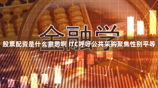 股票配资是什么意思啊 ITC呼吁公共采购聚焦性别平等